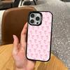 Чехол для телефона с принтом милого бантика для iPhone 17, 16, 15, 14, 13, 12, 11 Plus, Pro Max, цветной, с серебряным покрытием внутри