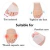 2pcs Silicone Toes  Corrector Foot Care Tool Orthopedic Pad Thumb Valgus Divider Protects Insoles On The Front Palm