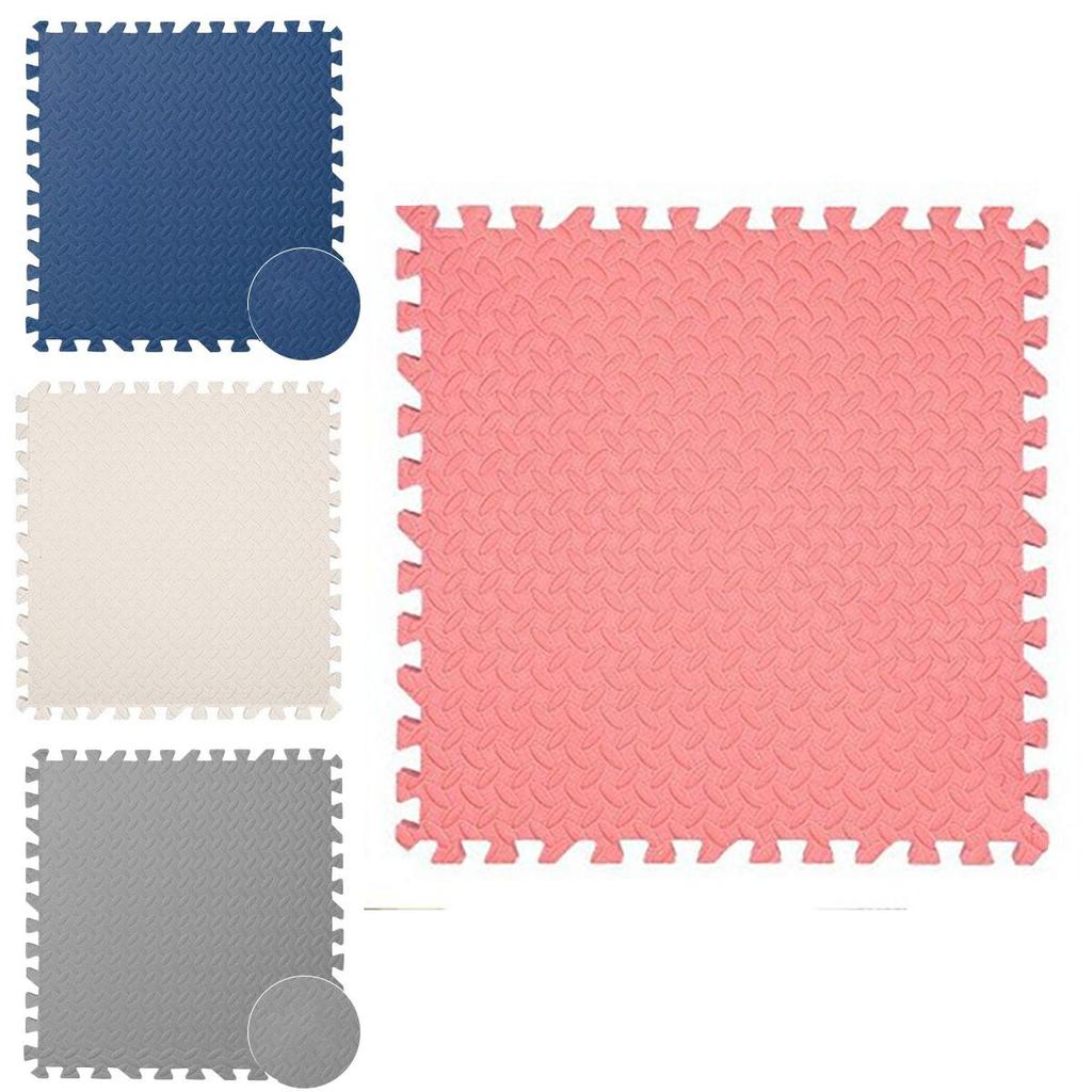 10pcs Soft Eva Foam Mat Safe Floor Tiles For Exercise And Play Areas 12mm Thickness