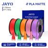 JAYO 5 катушек 3D PLA Матовый Филамент для 3D-принтера 1,75 мм+/-0,02 мм 100% Без пузырьков Нетоксичный Материалы для 3D-печати для 3D-принтера и ручки