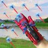 1SET Spider Web Launch Gloves - Red and Blue Hero Toys, Suitable for Children and Adults, Fun Interactive Party Games, Durable ABS Material