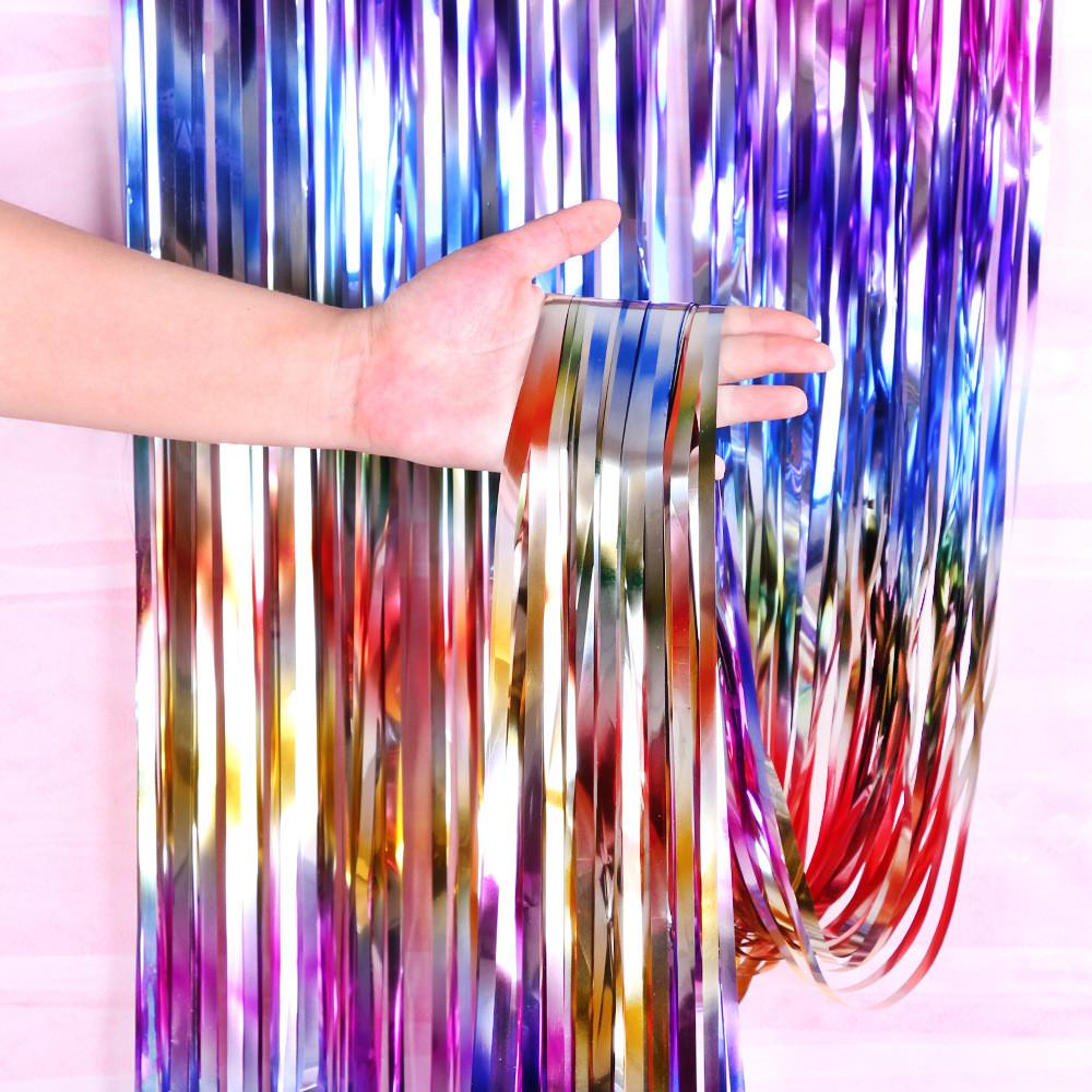 Chic 1x25 Meter Background Decoration Curtain Ideal For Holiday And Special Events