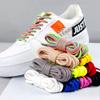 1 Pair High-Quality Strong Round Shoelaces Rainbow Solid Classic Martin Boots Lace Casual Sneakers Laces Strings Drop Shipping
