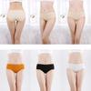 2 шт. трусы, трусики без следов, женские ледяные шелковые трусы для спорта и фитнеса, женские трусы, ягодицы, хлопковые антибактериальные промежности, до середины талии