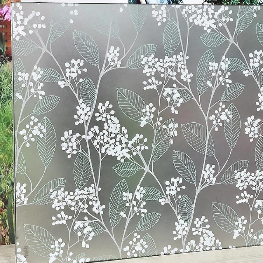 3D Self Adhesive Stained Glass Window Film Privacy Glass Vinyl Decorative Sunscreen Film Sun Protection Mirror Window Stickers