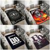 Böhse Onkelz Band Area Rug, Skull Vintage Pattern Floor Rug, Non Slip Carpet for Living Room Bedroom Fan Decor