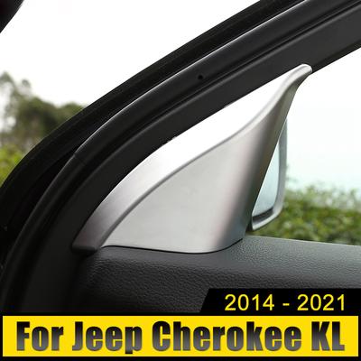 Для Jeep Cherokee KL 2014 2015 2016 2017 2018 ABS внутренняя передняя дверь, окно, стойка, треугольная крышка стойки