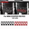 Настоящая 3D мягкая карбоновая наклейка для Mini Cooper R50 R53 2001-2006, крышка панели переключателя дверей фар, комплект декора для улучшения интерьера