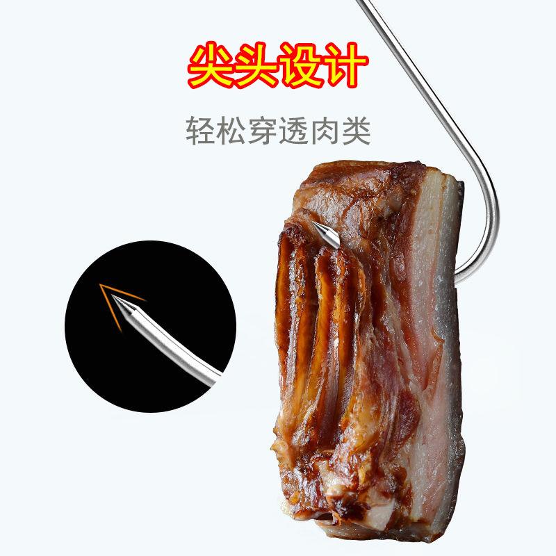 10 шт. Прочные крюки для мяса Нержавеющая сталь Форма S с острым концом Для кухни Инструменты для выпечки