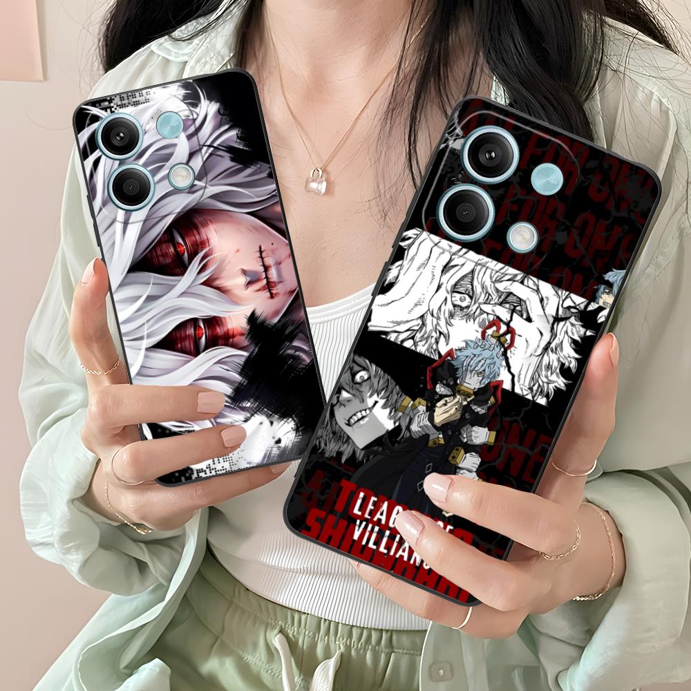 Hero Academia Tomura Shigaraki Phone Case for Xiaomi Redmi Note 14 13 12 11 A5 3 2 1 Pro Plus 4G 5G Colour Protective Cellphones