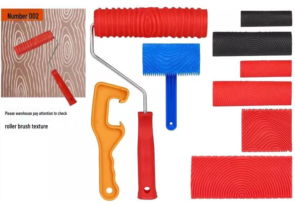 Wood Grain Tool Set for Imitation Paint Application on Furniture and Surfaces