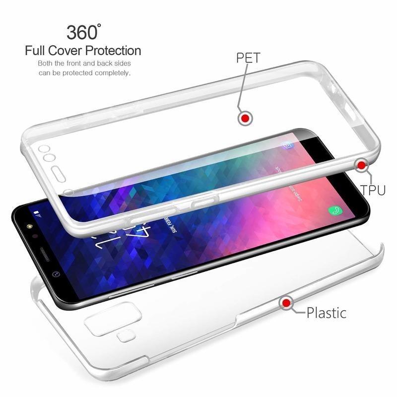 360 Full Body Hard PC Back + Soft TPU Front Phone Case Clear Cover для Huawei Samsung Xiaomi iPhone