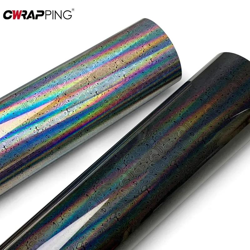 Автомобильные наклейки Виниловая упаковка Лазерное серебро Черный Самоклеящаяся Пленка для смены цвета кузова Водонепроницаемые Аксессуары для мотоциклов Декали