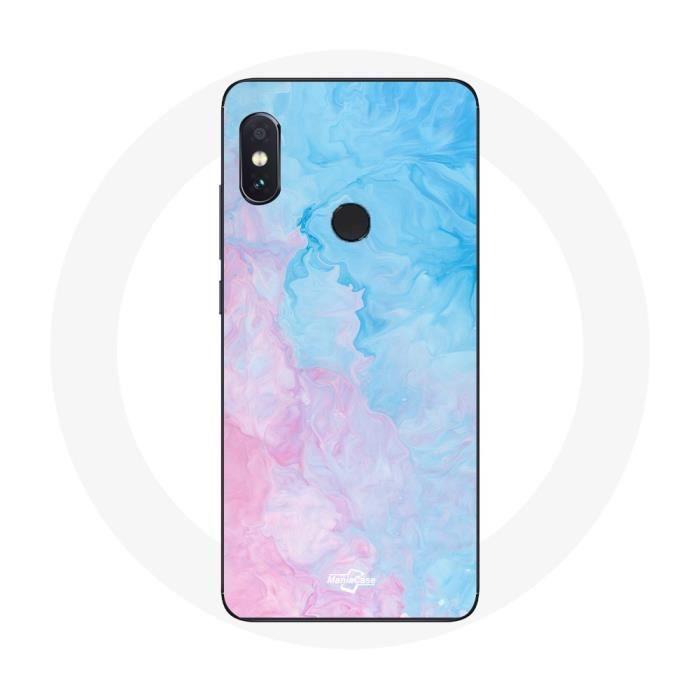 Coque pour Xiaomi Redmi Note 5 Pro Fond bleu rose