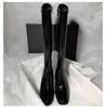 High Heels 2024 Autumn and Winter Women Patent Leather Black Boots Women's Stovepipe Zipper High Boots Ladies Shoes Long Boots