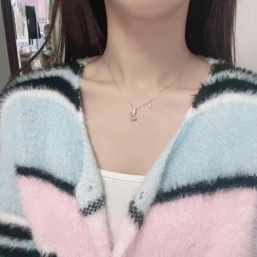 Милое мини-цепочка с морковкой и кроликом для женщин, простое колье, ювелирные изделия, детский подарок