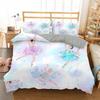 Современный милый детский постельный комплект для принцессы размера твин из микрофибры с мультяшным принтом единорога, лебедя, балерины, пододеяльник с наволочками
