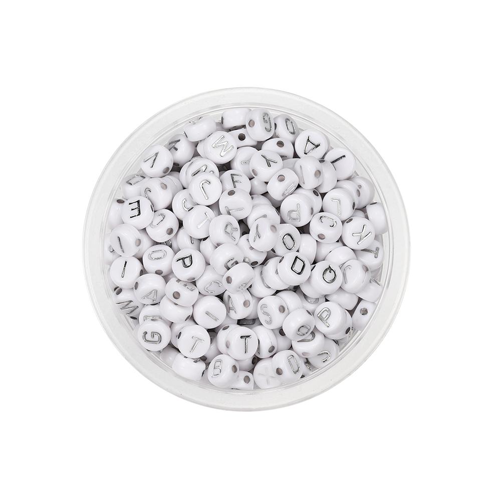 120 шт. круглые плоские акриловые бусины с буквами, разделительные бусины с буквами, свободные бусины для самостоятельного изготовления ювелирных изделий, поиск принадлежностей, аксессуары для браслетов