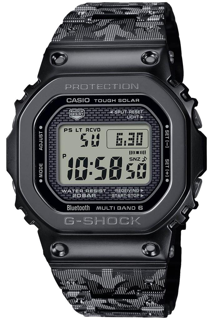 Casio Полная 40-я годовщина x ERIC HAZE Совместная работа Черные часы G-Shock GMW-B5000EH-1JR Мужские, Bluetooth, Металл, Радиоуправляемые, На солнечных батареях,