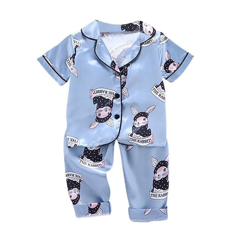 Summer Baby Clothes Kids Girls Boys Pajamas Giraffe Sleepwear