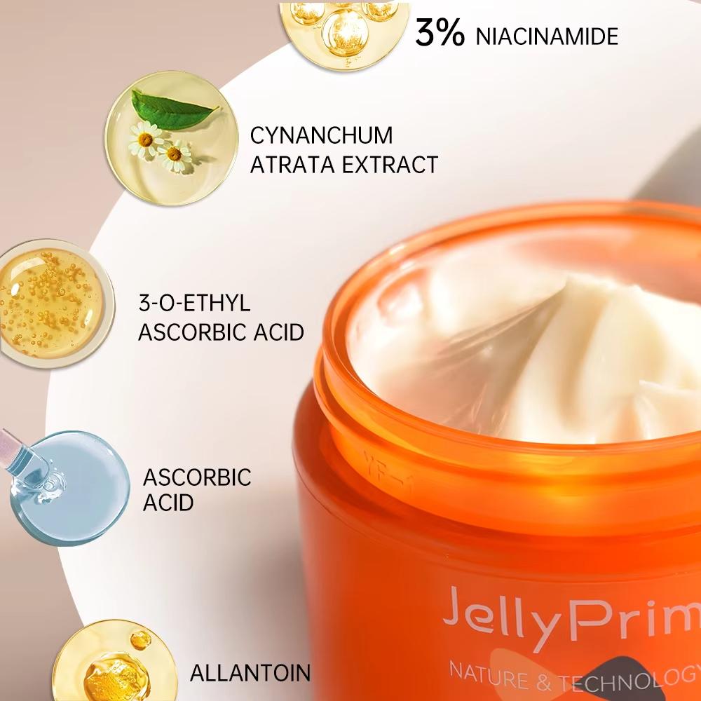 JellyPrim VC Whitening Face Cream Fade Spots Facial Brightening Skin Lifting Firming Products Moisturizing Nourish Care Beauty Health
