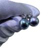 Серьги-пусеты из стерлингового серебра с высококачественным морским жемчугом Акойя 8-9 мм