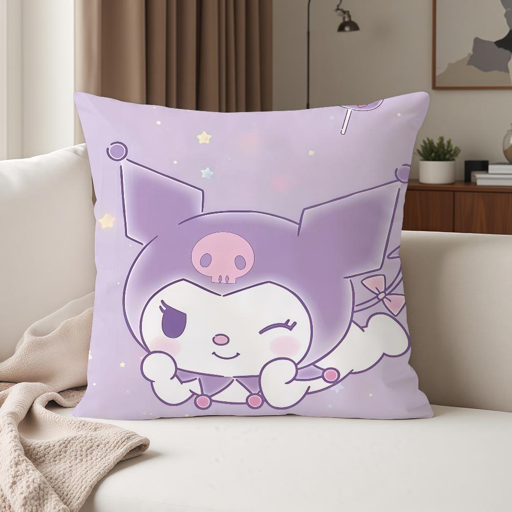 Cartoon Cute KKuromi Pillow Case Suitable For Bedrooms Living Rooms Cars Home Decoration