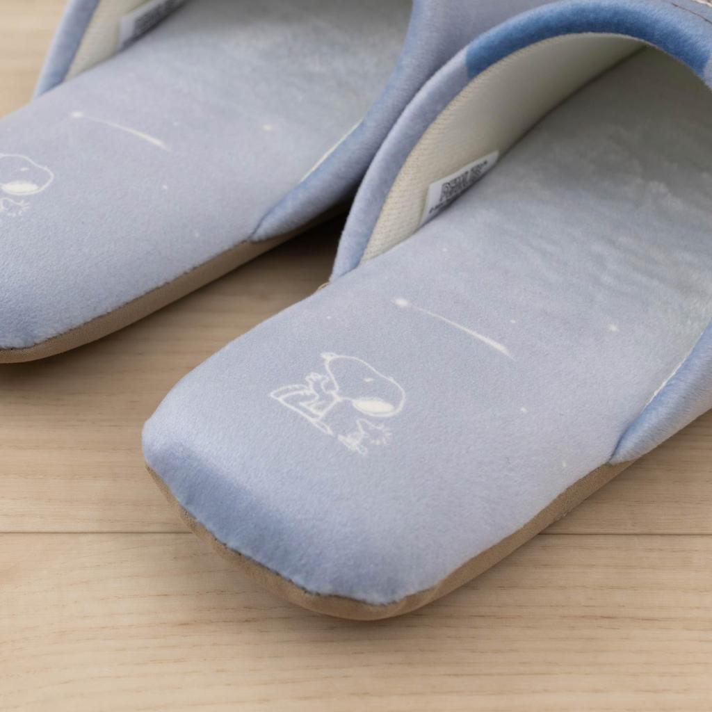 Тапочки для туалета Starry Sky Snoopy Blue Grey Один размер подходит большинству [Senko]