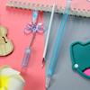 12pcs 0.5mm creative butterfly drift bottle pendant pen cartoon plastic pendant gel pen high-value prize gift pen Back to school season