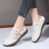 Genuine Leather White Shoes for Women's Spring New Sports Shoes Casual Versatile Jelly Soft Sole Korean Single Shoes