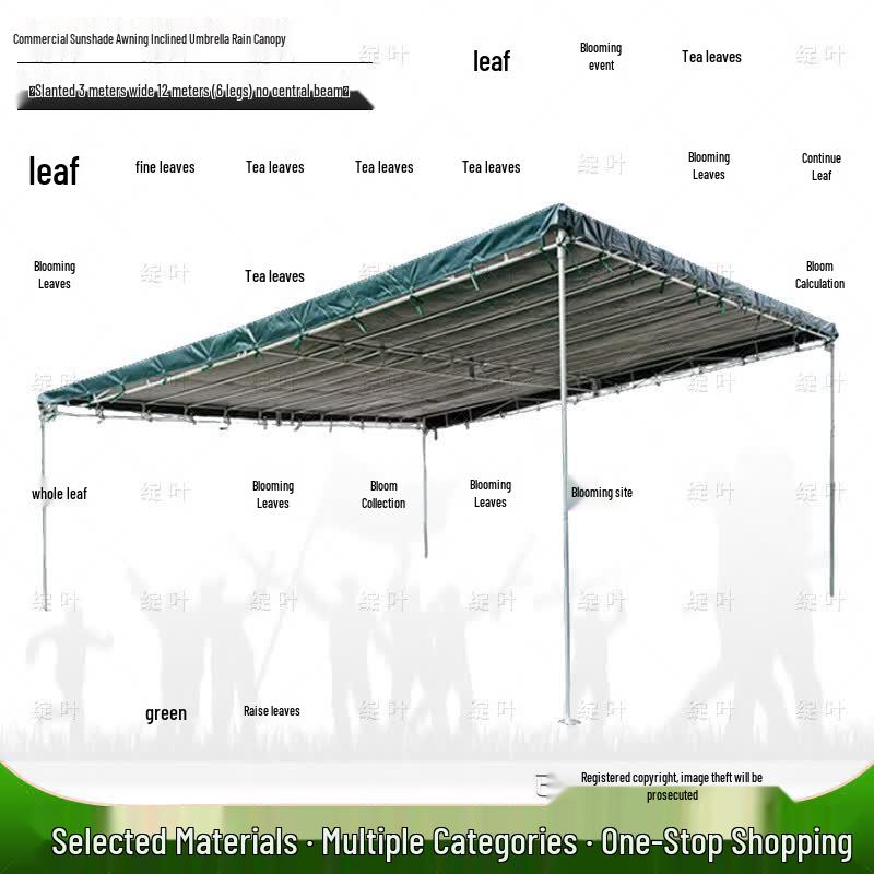 Commercial Outdoor Sloped Sunshade Tent