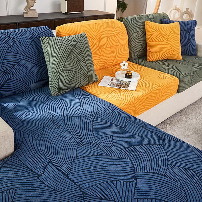 Жаккардовый толстый чехол для подушки сиденья дивана, съемный эластичный секционный чехол для дивана, чехлы для мебели, защита от пыли, подходит для домашних животных