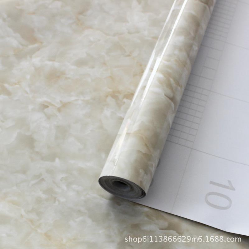 5 M Pearl White DIY Decorative Film PVC Self Adhesive Wall Paper Furniture Renovation Stickers Kitchen Waterproof Oil-proof Marble Wallpaper