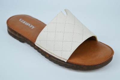 Шлепанцы комфорт V.I.konty 2131 36 Молочный кожа