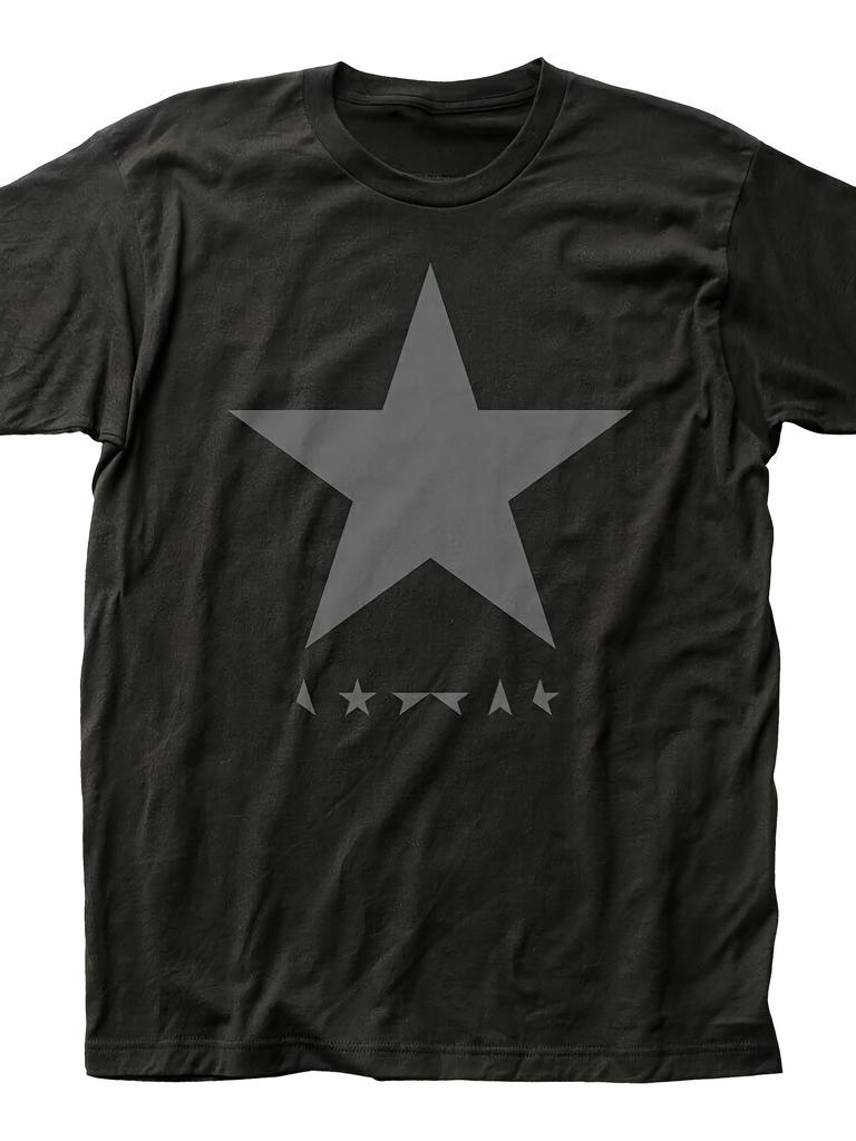 New Black Star TShirt Mens Authentic Rock Band Music TShirt New Black Fashionable Casual Trendy YK Retro Style