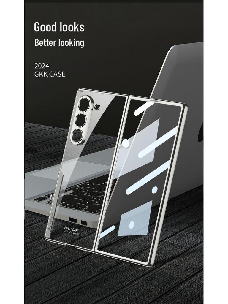 Samsung Z Fold6 Гальванизированный Прозрачный Защитный Чехол