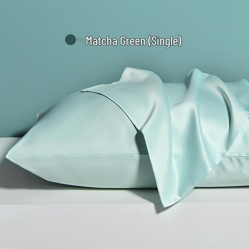 Summer Ice Silk Pillowcase Set - Two 48x74cm Universal Single Pillowcases and Core Set
