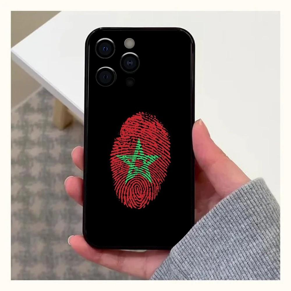 Чехол для телефона Флаг Марокко Для Apple iPhone 15,14,13,12,11,Pro,X,XS,Max,XR,Plus,Mini Мягкий Черный Чехол