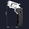 Toy Alloy Foldable Toy Gun Left Wheel Metal Model Gun Switch-Gun Folding Simulation Toy Soft Bullet Gun With Plastic Bullets