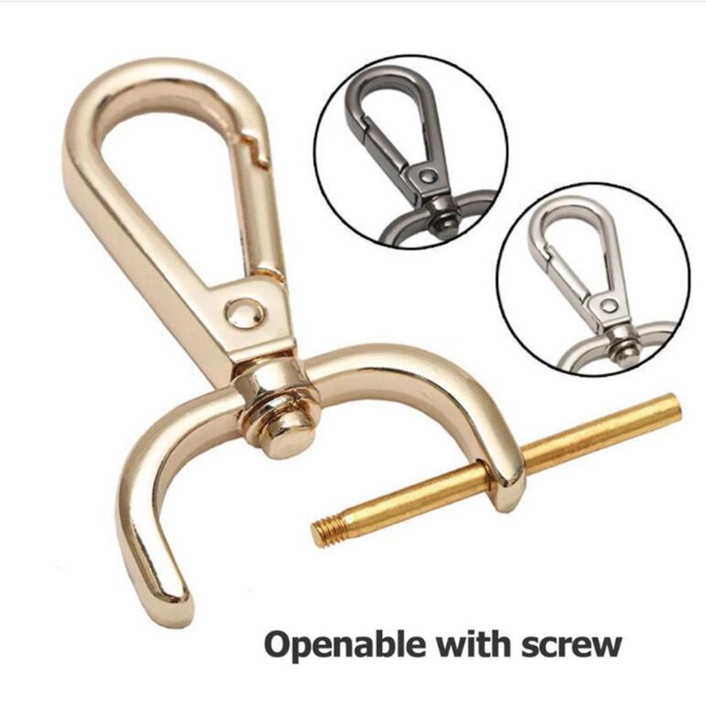 1pc Zinc Alloy Detachable Snap Hook Trigger Clips Buckles for Strap Belt Keychain Webbing Pet Leash Leathercraft Hooks 4 Sizes