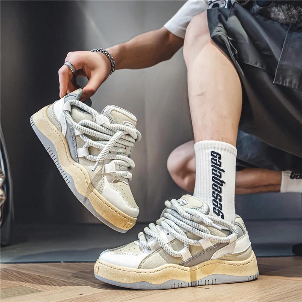 Кроссовки мужские 2025 Весна и осень Новая спортивная обувь для мужчин Студенческая повседневная обувь Дизайнерская обувь для мужчин Zapatos Casuales