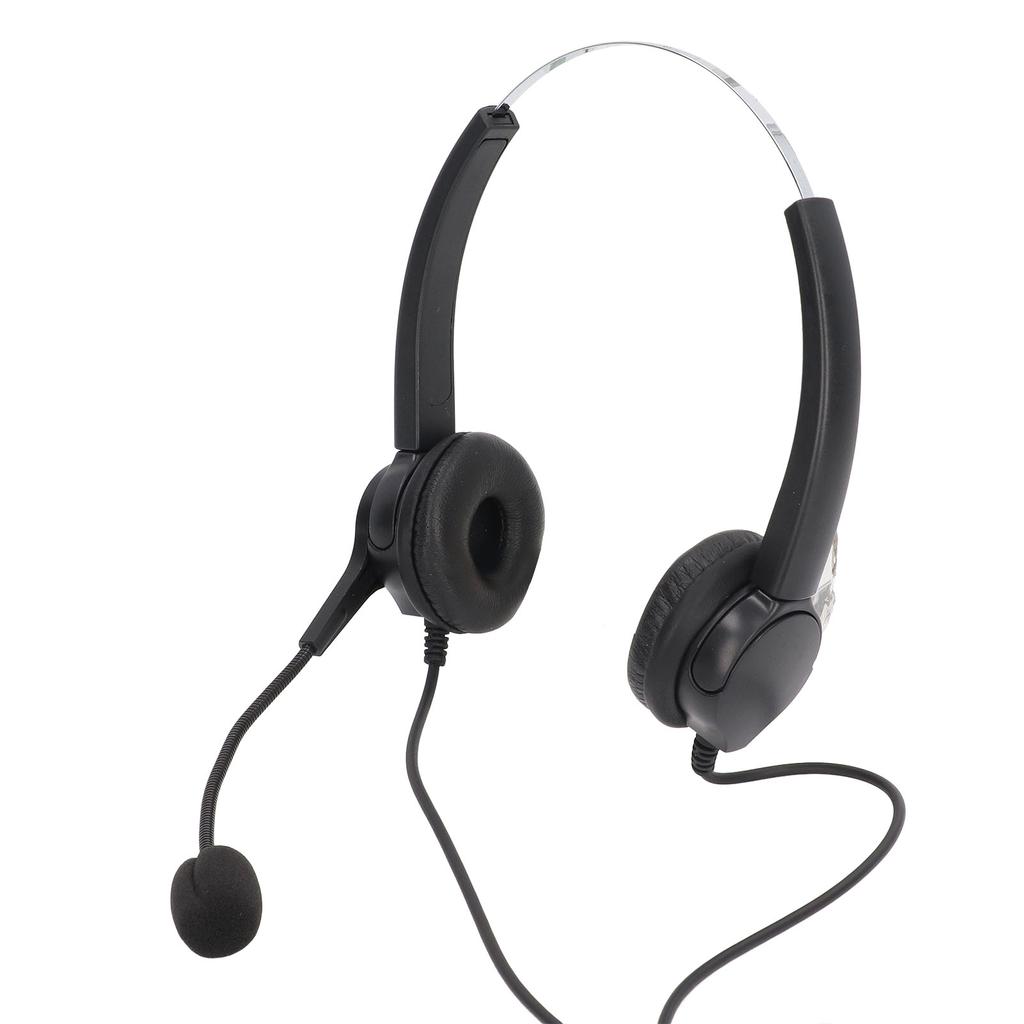 Гарнитура для колл-центра Регулируемая проводная с шумоподавлением Гарнитура для обслуживания клиентов для гарнитуры RJ9 Inter