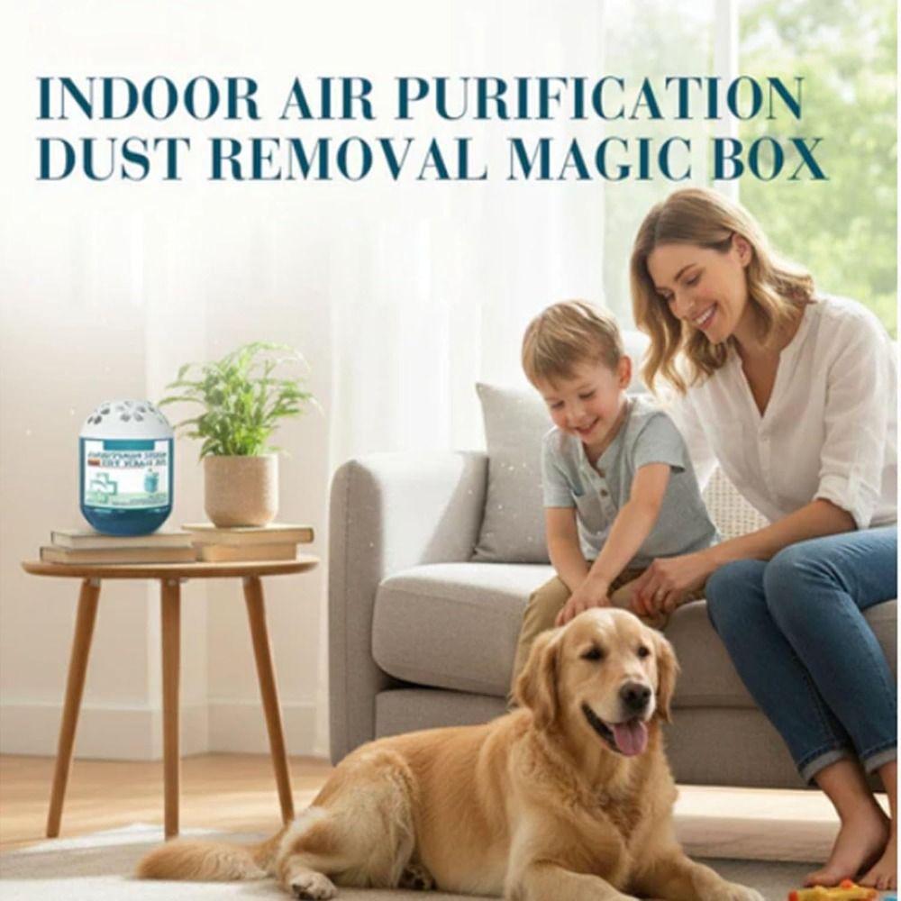 Indoor Air Purification Dust Removal Magic Box Multifunctional No Electricity Noise Air Magic Box Automatic Dust-Collecting Box