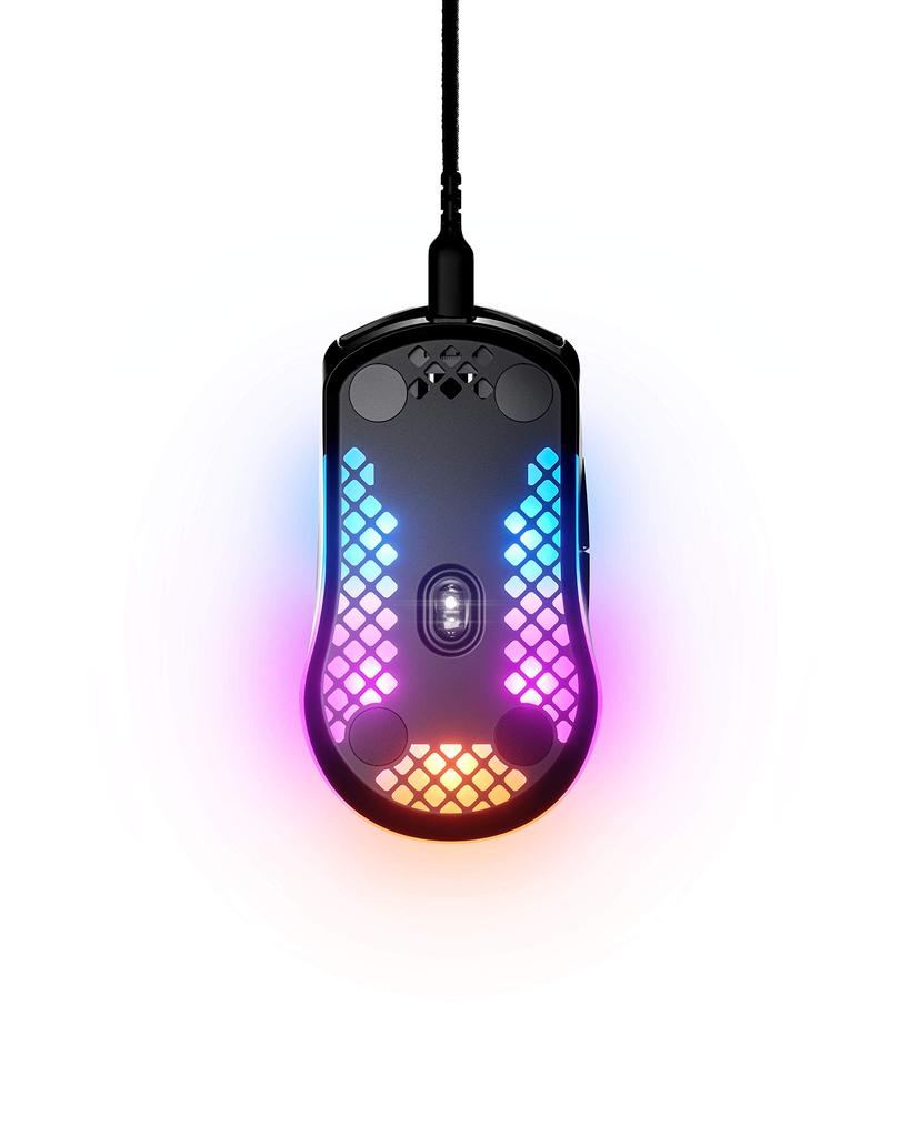 SteelSeries Aerox 3 Ultralight Gaming Mouse CPI TrueMove Core Optical Sensor Ultralight Waterproof Design Universal - - 8,500 - - USB-C Connection.