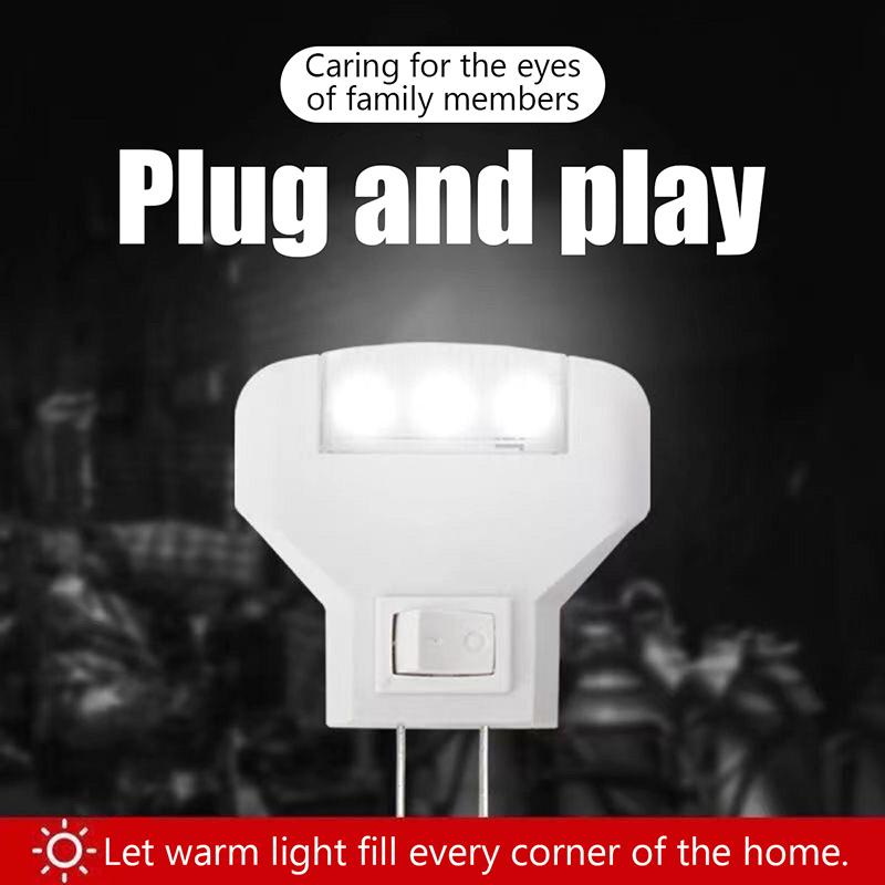 Креативная лампа Led Night 1W Plug Light Bed Wall Lamp Home Illumination Спальня Light Home Decoration