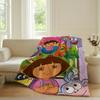 Adventure cartoon D DoraS Blanket For Sofa Office Bed Plane Travel Sleep Read Relax Camping Soft And Warm