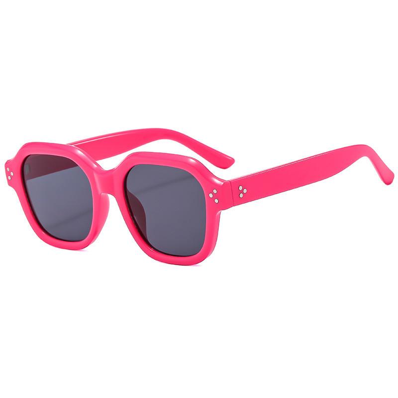 Hexagon Frame Fashion Sunglasses With Ac Lenses For Trendy Outdoor Events And Daily Use