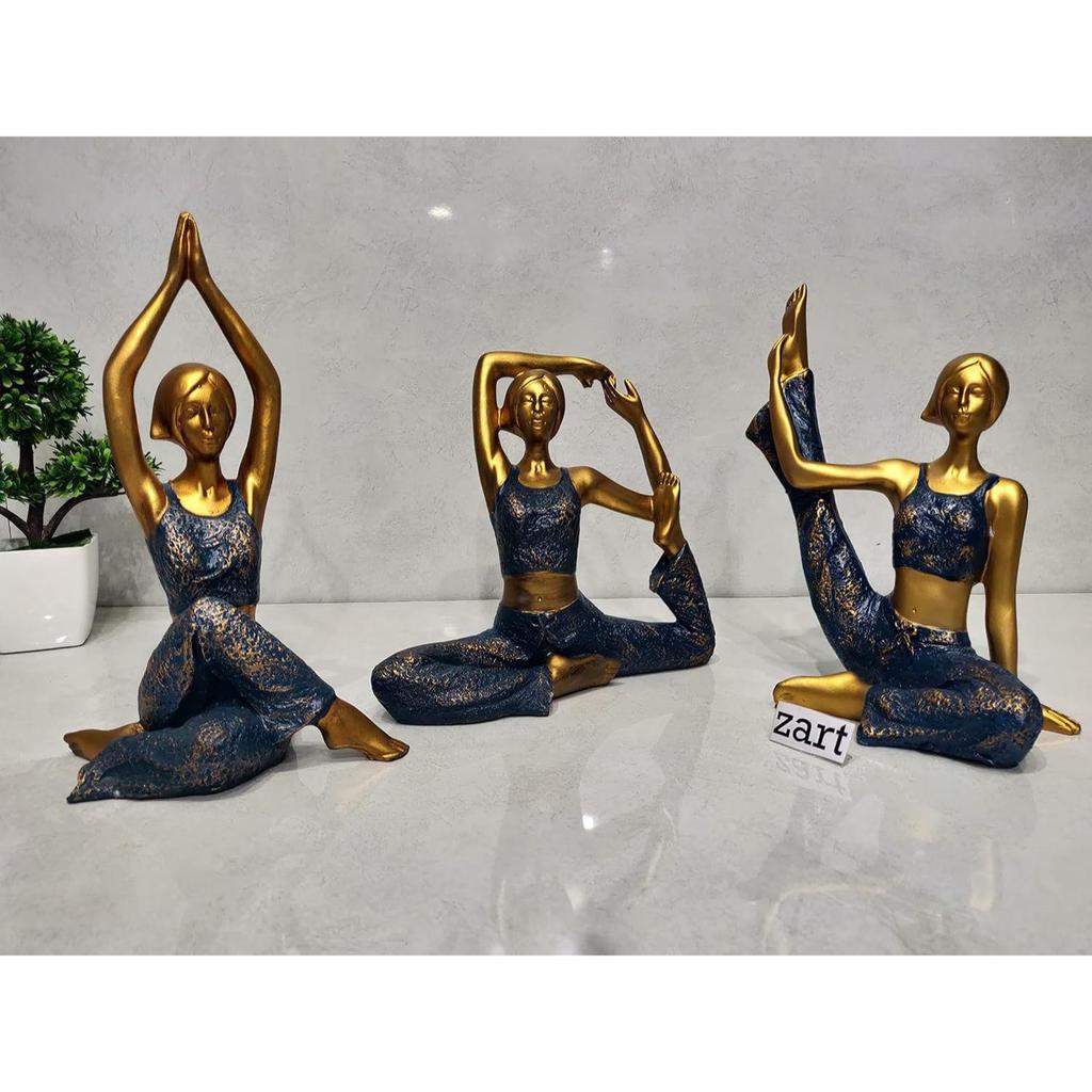 Resin Yoga Lady Home & Office Decor Fantasy Showpiece