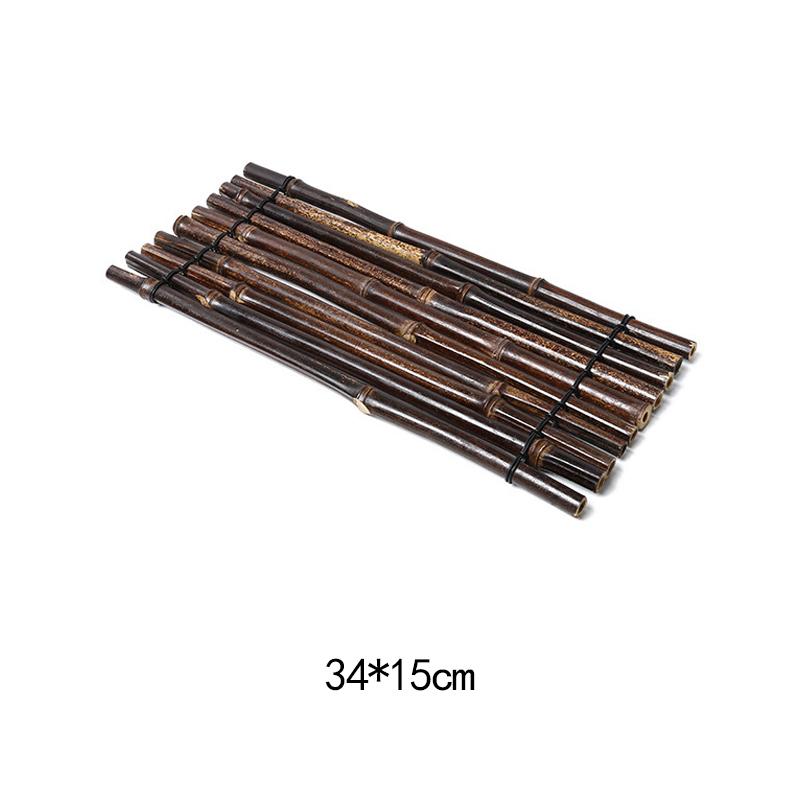 Винтажная бамбуковая тарелка для суши, бамбуковая тарелка-ограда, японская корейская кухня, сашими, суши-лодки, креативная сервировочная тарелка