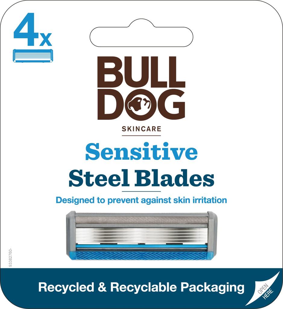 BULLDOG Bulldog Sensitive Replacement Blades Shaving Razor (4 Pieces)